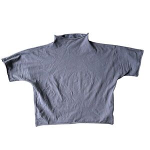 SKIMS Blue/Gray Crop Top High Neck | S